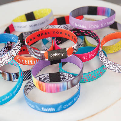 Picture of Positive Hidden Message Flip Bracelet  7" - Various Styles