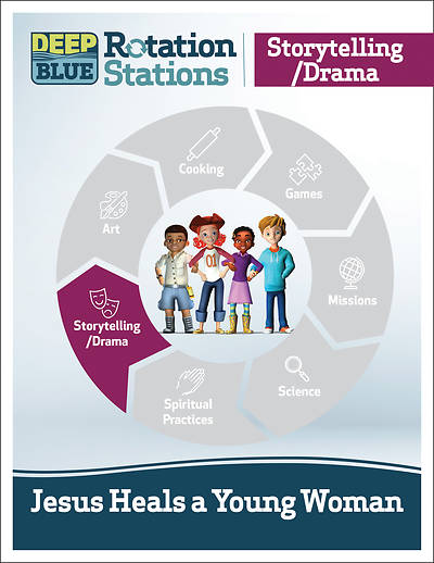Picture of Deep Blue Rotation Stations: Jesus Heals a Young Woman - Storytelling/Drama Station Download