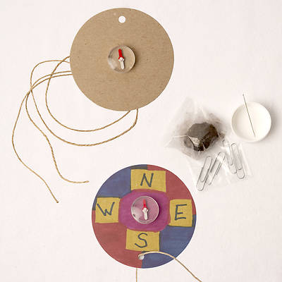 Picture of Vacation Bible School (VBS) 2021 Discovery on Adventure Island Create-a-Compass (Pkg of 6)