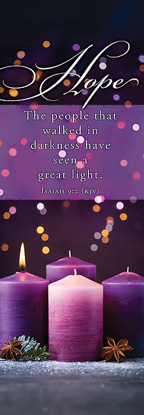 Picture of Banner Hope Great Light Advent 2 x 6 Fabric