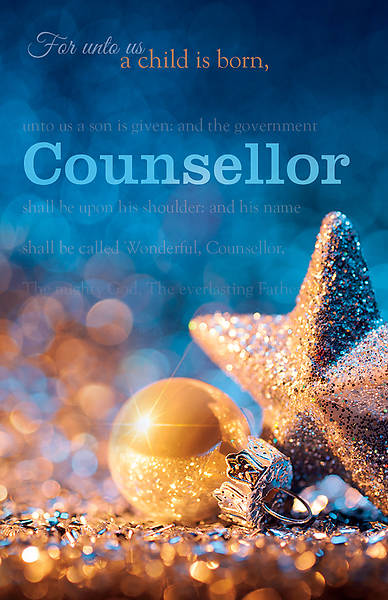 Picture of Shall Be Called Counsellor Christmas Regular Size Bulletin