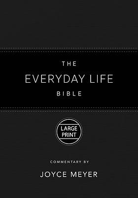 Picture of The Everyday Life Bible Large Print Black Leatherluxe(r)