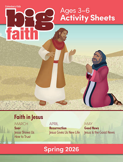 Picture of Cokesbury Kids Big Faith Spring 2026 Activity Sheets Ages 3-6