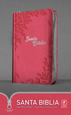 Picture of Santa Biblia Ntv, Edición Zíper, Flores Rosa (Sentipiel)