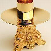 Koleys K841 24K Gold Plated 3 1/4" Candlestick