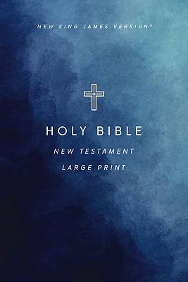 NKJV Large Print Outreach New Testament Bible, Geometric Softcover, Comfort Print