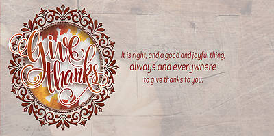 Picture of Give Thanks Thanksgiving Offering Envelope (Pkg of 50)