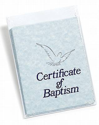 Certificate of Baptism Package of 6
