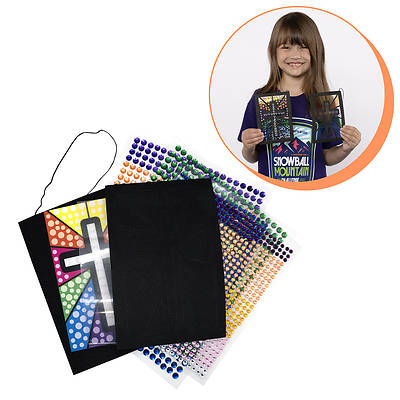 Picture of VBS 2026 Snowball Mountain Challenge Craft Diamond Art Suncatcher (Pkg of 12)