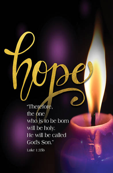 Picture of Hope God's Son Advent Candle Sunday 1 Bulletin (Pkg of 50)