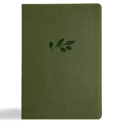 Picture of CSB Super Giant Print Reference Bible, Digital Study Edition, Olive Leathertouch