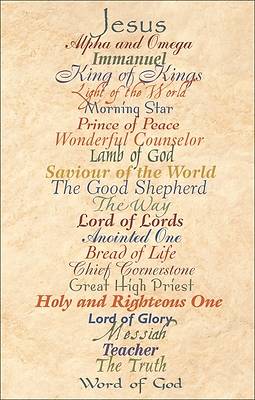 Picture of Names of Jesus Postcards - Pack of 25 Postcards - Pack of 25