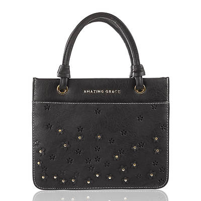 Picture of Bible Cover Lux-Leather Amazing Grace Large Brown