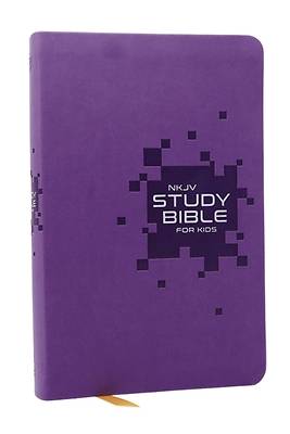 NKJV Study Bible for Kids, Purple Leathersoft