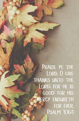 Picture of Praise Ye the Lord Bulletin (Pkg 100) Thanksgiving