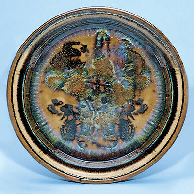 Picture of Earthenware Bread Plate, Dark Blue