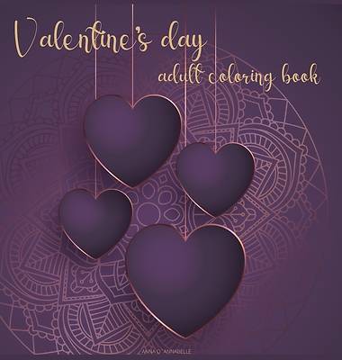 Picture of Valentine's day adult coloring book