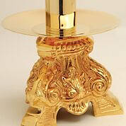 Koleys K851 24K Gold Plated 5" Candlestick