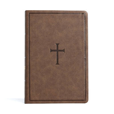 Picture of CSB Giant Print Reference Bible, Brown Leathertouch, Indexed