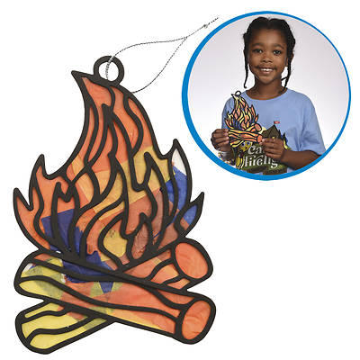 Picture of VBS 2024 Camp Firelight Stained Glass Campfire Craft (Pkg of 12)