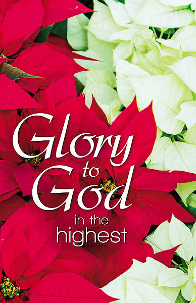 Picture of Glory to God Poinsettias Christmas Legal Size Bulletin