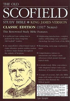 The Old Scofield Study Bible King James Version Classic Edition