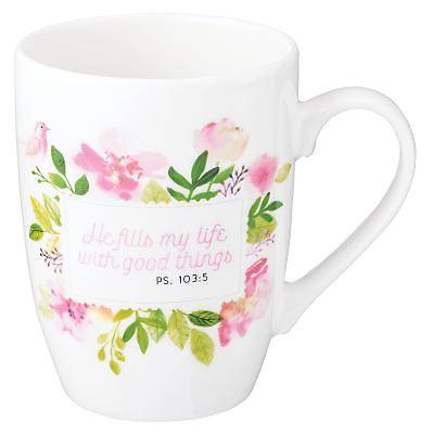 Picture of Value Mug He Fills My Life Floral