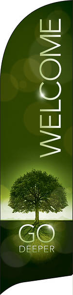 Picture of Welcome Go Deeper Flag Banner