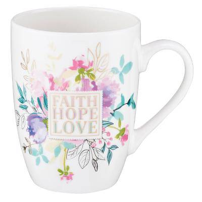 Value Mug Faith Hope Love Floral