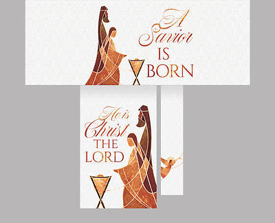 Nativity of Jesus 3-Piece Parament Set - White