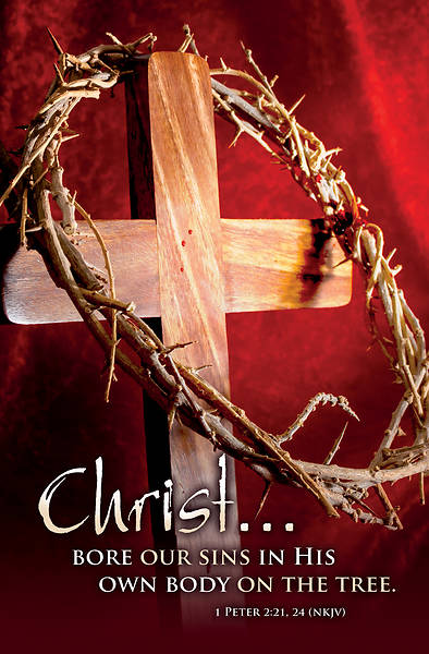 Picture of Christ Bore Our Sins Good Friday Regular Size Bulletin
