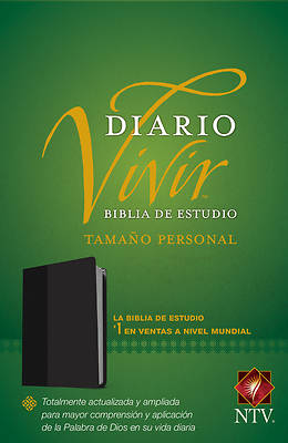 Picture of Biblia de Estudio del Diario Vivir Ntv, Tamaño Personal (Letra Roja, Sentipiel, Negro)