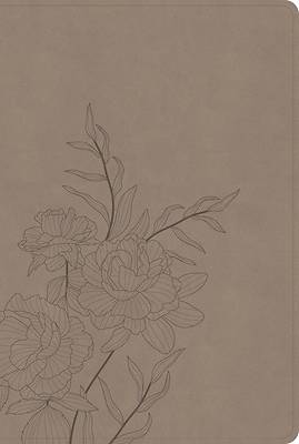 CSB Large Print Thinline Bible, Digital Study Edition, Earth Suedesoft Leathertouch