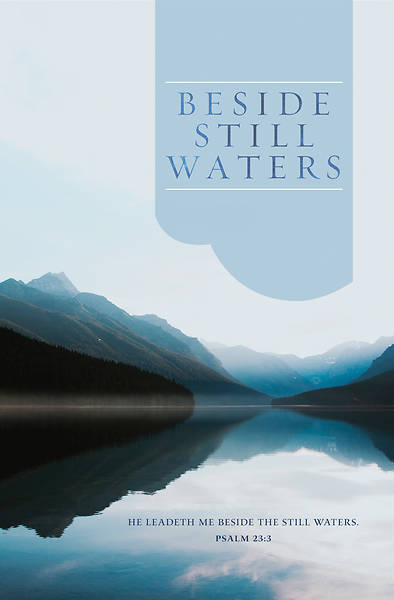 Picture of Beside Still Waters Funeral Regular Size Bulletin