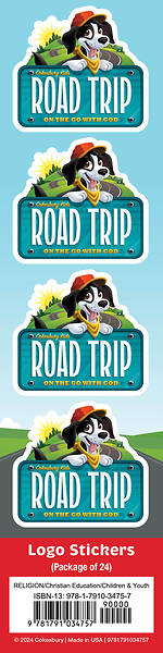 Picture of VBS 2025 Road Trip Logo Stickers (Pkg of 24)