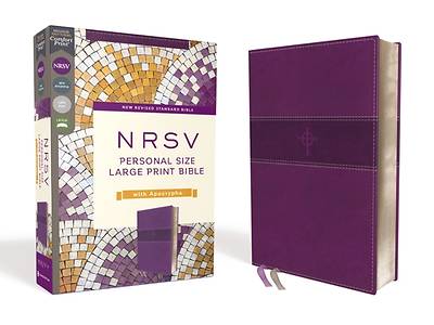 Picture of Nrsv, Personal Size Large Print Bible with Apocrypha, Leathersoft, Purple, Comfort Print