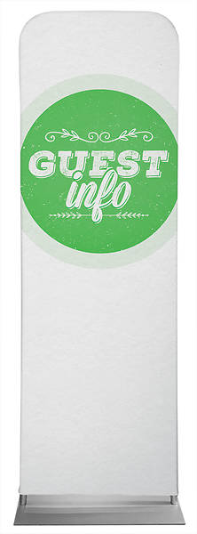 Picture of Guest Info Green Circle Sleeve Banner