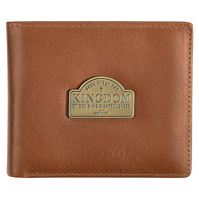 Picture of Genuine Full Grain Leather Rfid Blocking Scripture Wallet for Men
