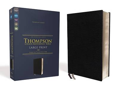 Picture of Niv, Thompson Chain-Reference Bible, Large Print, European Bonded Leather, Black, Red Letter, Comfort Print