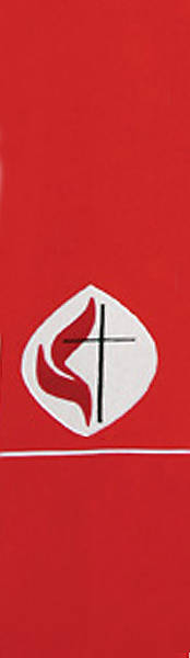 United Methodist Logo Red Stole