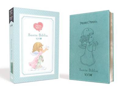 Picture of Santa Biblia Precious Moments NVI Angelitos, Ultrafina Compacta Aqua