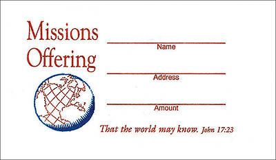 Picture of Missions Offering Envelope - Pack of 100