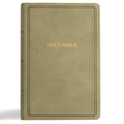 Picture of KJV Large Print Personal Size Reference Bible, Sage Suedesoft Leathertouch, Indexed