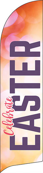 Celebrate Easter Flare Flag Banner