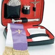 Koleys K170 7 Host Cap Sick Call Set Leather 6 1/2" x 4" x 2"