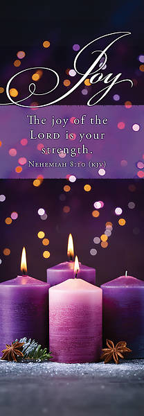 Picture of Banner Joy of the Lord Advent 2 x 6 Fabric