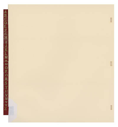Picture of Westminster Church Register - Alphabetical Index Tabs