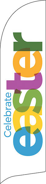 Celebrate Easter Bold Flag Banner