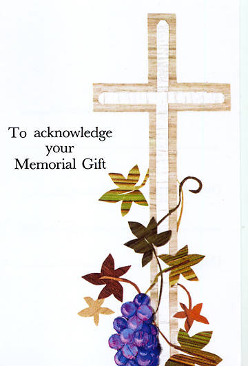 Memory Gift Memorial Card (package of 25)