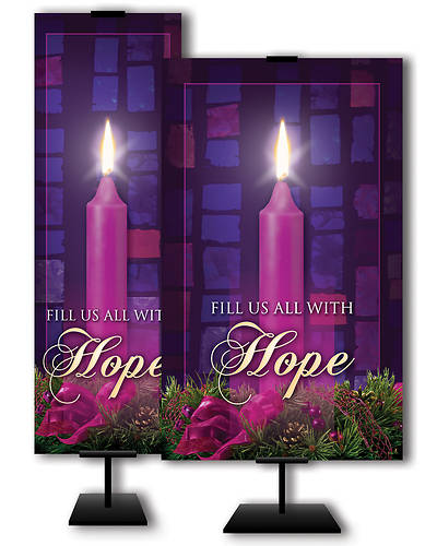 Picture of Fill Us All With Hope Advent 2'x 6' Banner